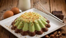 Budino bicolore, bello da vedere e buono da mangiare