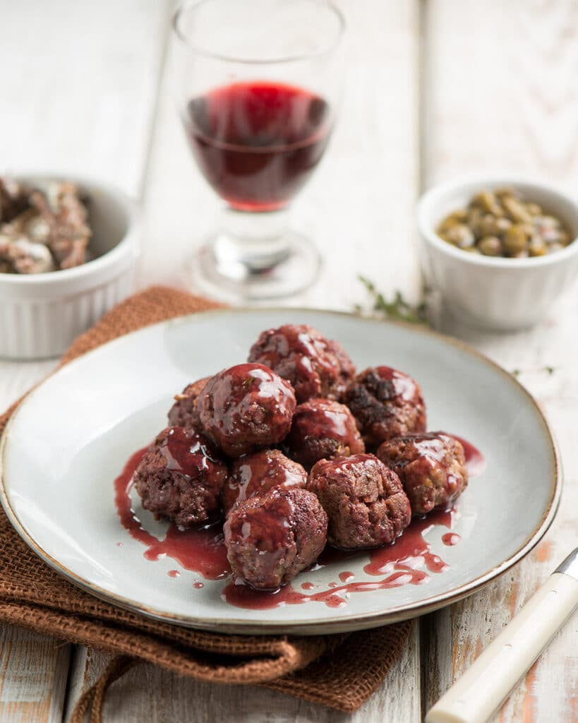 Polpettine al vino portoghese madera