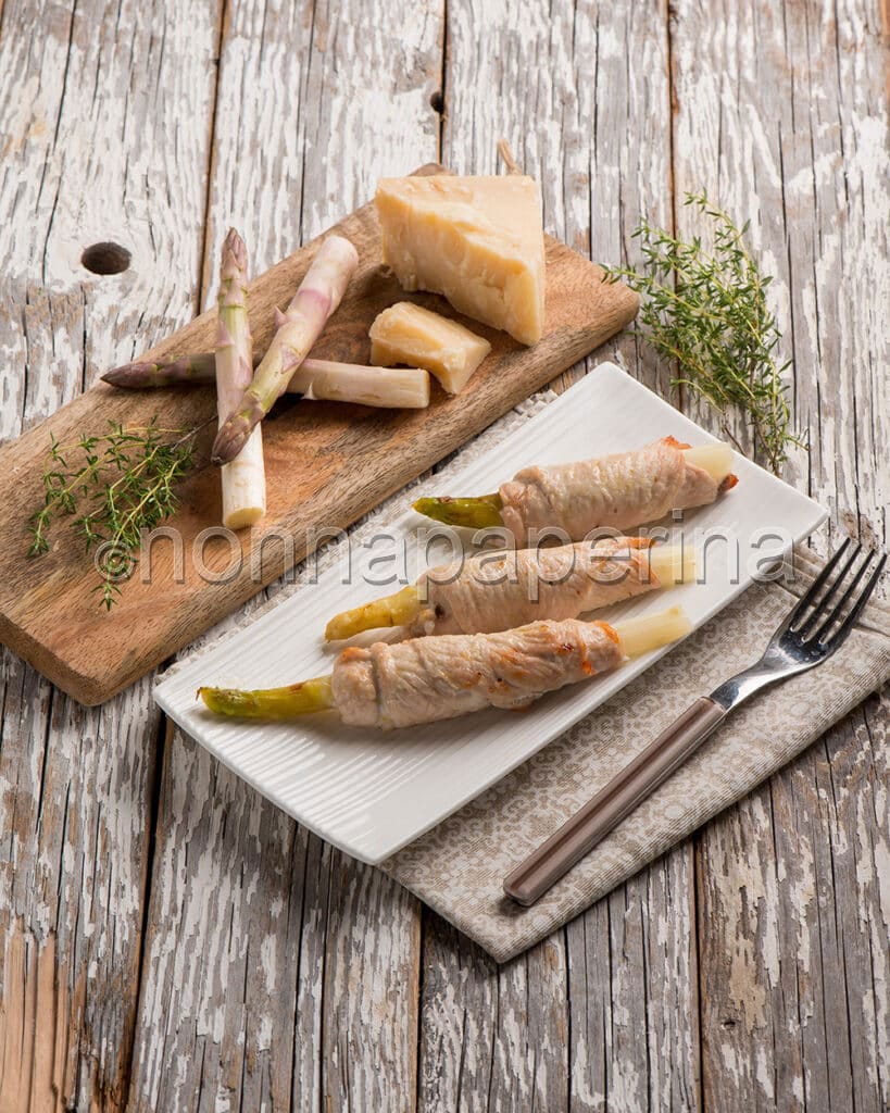 Involtini ripieni agli asparagi