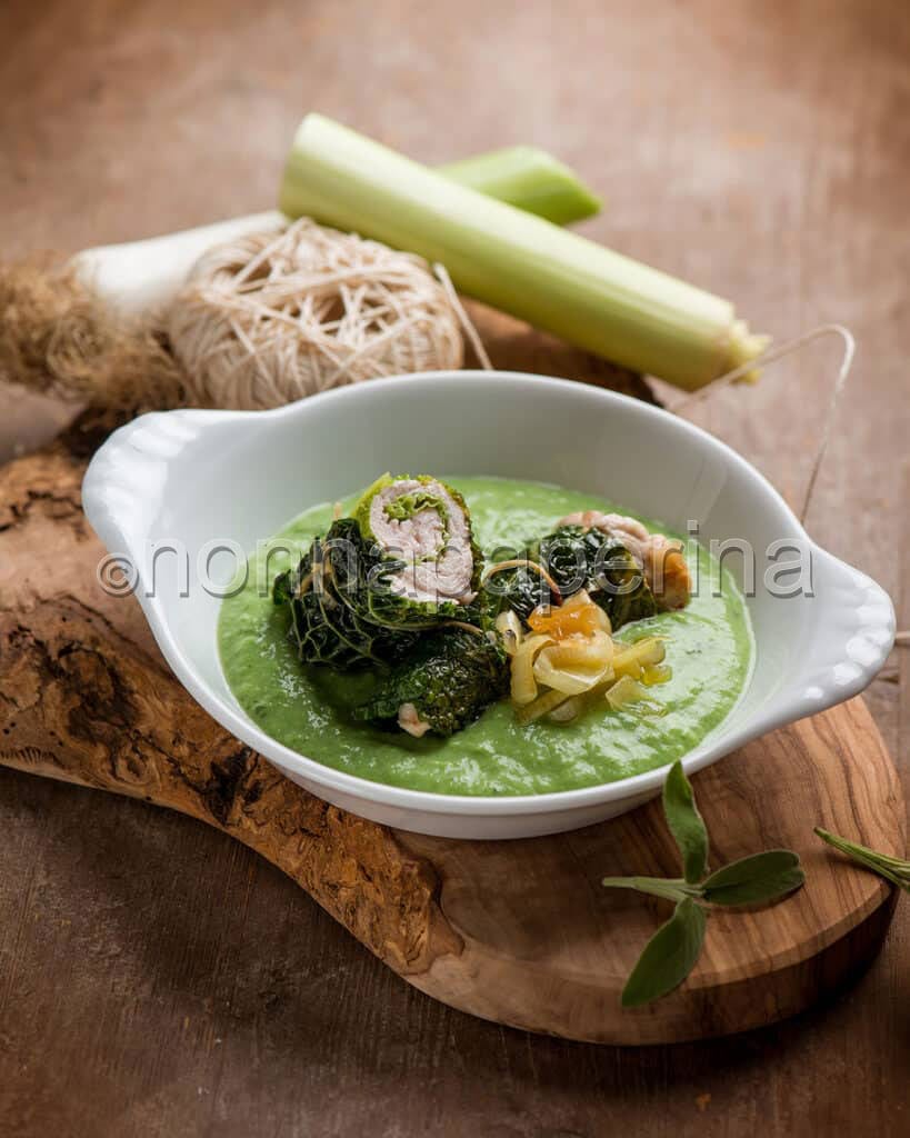 involtini di verza e prosciutto
