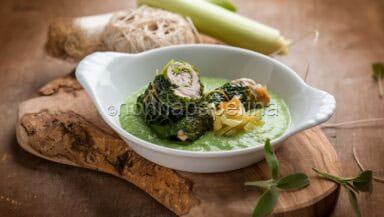 involtini di verza e prosciutto