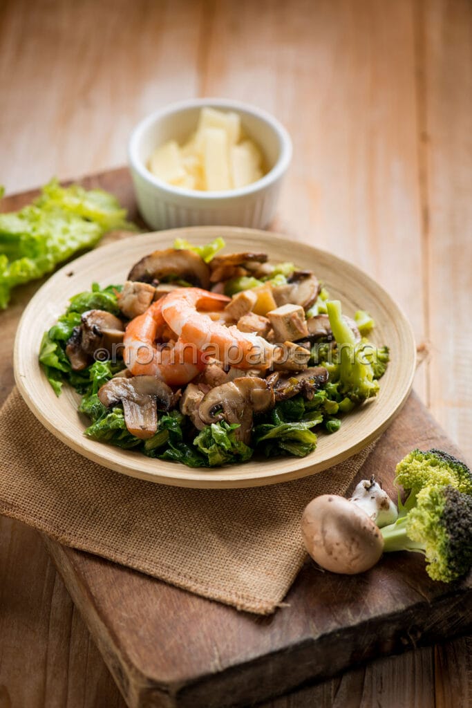 Tofu con carni assortite