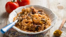 Risotto ai frutti di mare e curry per i miei ospiti