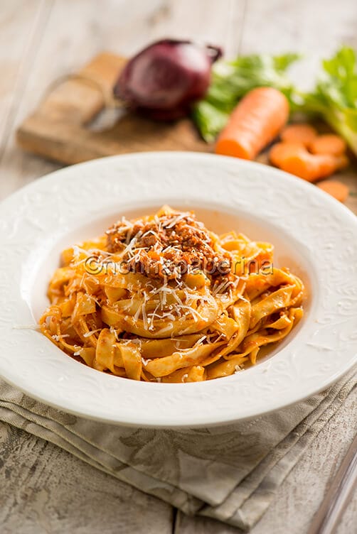 Tagliatelle con ragu di fagiano
