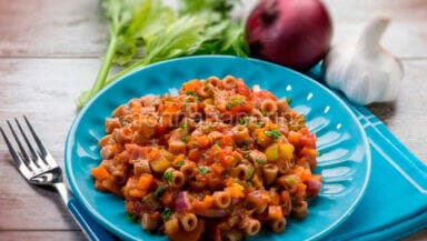 Ditali al ragu di verdure