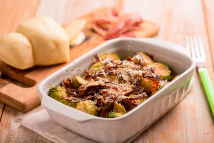Cavolini di Bruxelles gratinati