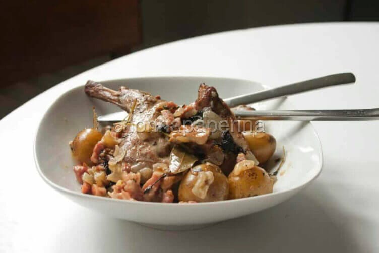 coniglio all alloro