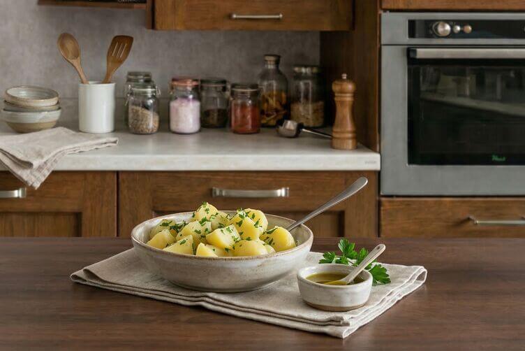 Patate lesse con prezzemolo fresco