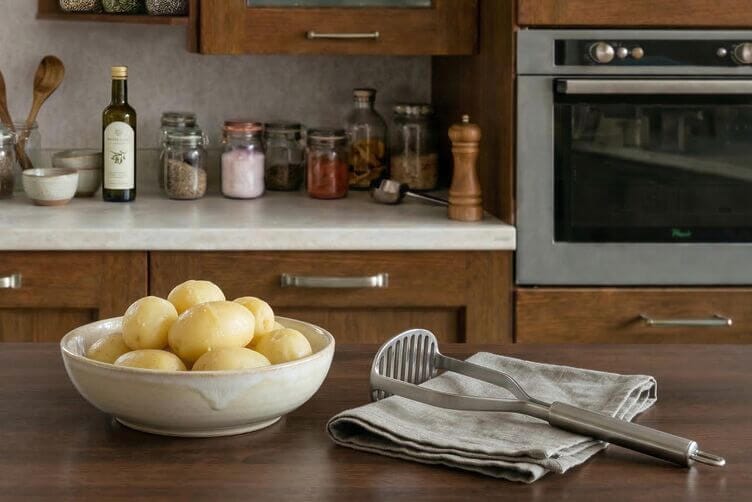 Patate lesse pelate pronte per purè o gnocchi