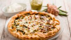 Crostata con fagiolini e topinambur e la cena è servita Crostata con fagiolini e topinambur e la cena è servita