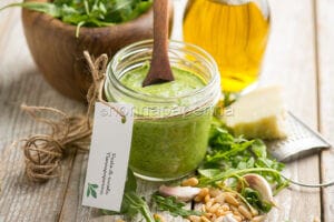 Arugula pesto, an alternative to traditional pesto