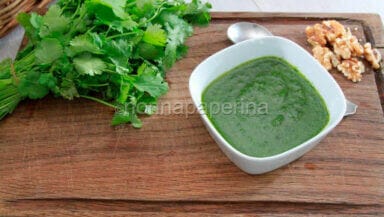 salsa al coriandolo