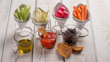 Pinzimonio di verdure crude