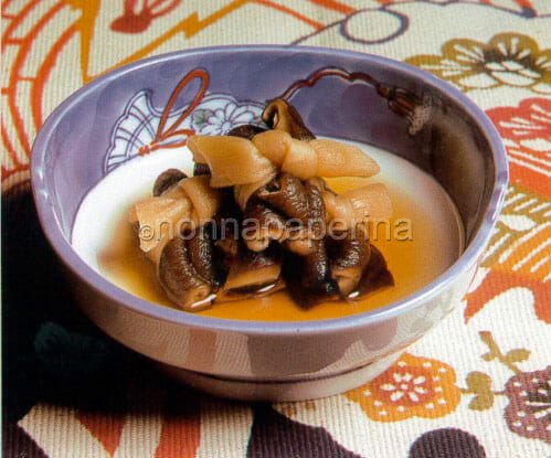 fagottini di kanpyo e funghi