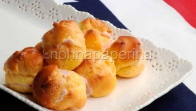 bignè al prosciutto con pasta choux