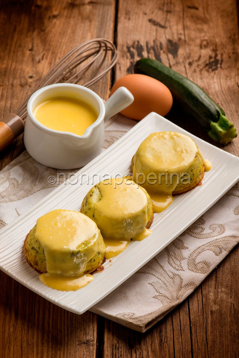 Flan di zucchine e menta