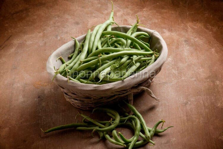 Pickled green beans, a delicious preserve in the pantry