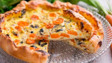 Torta salata di finocchi e carote