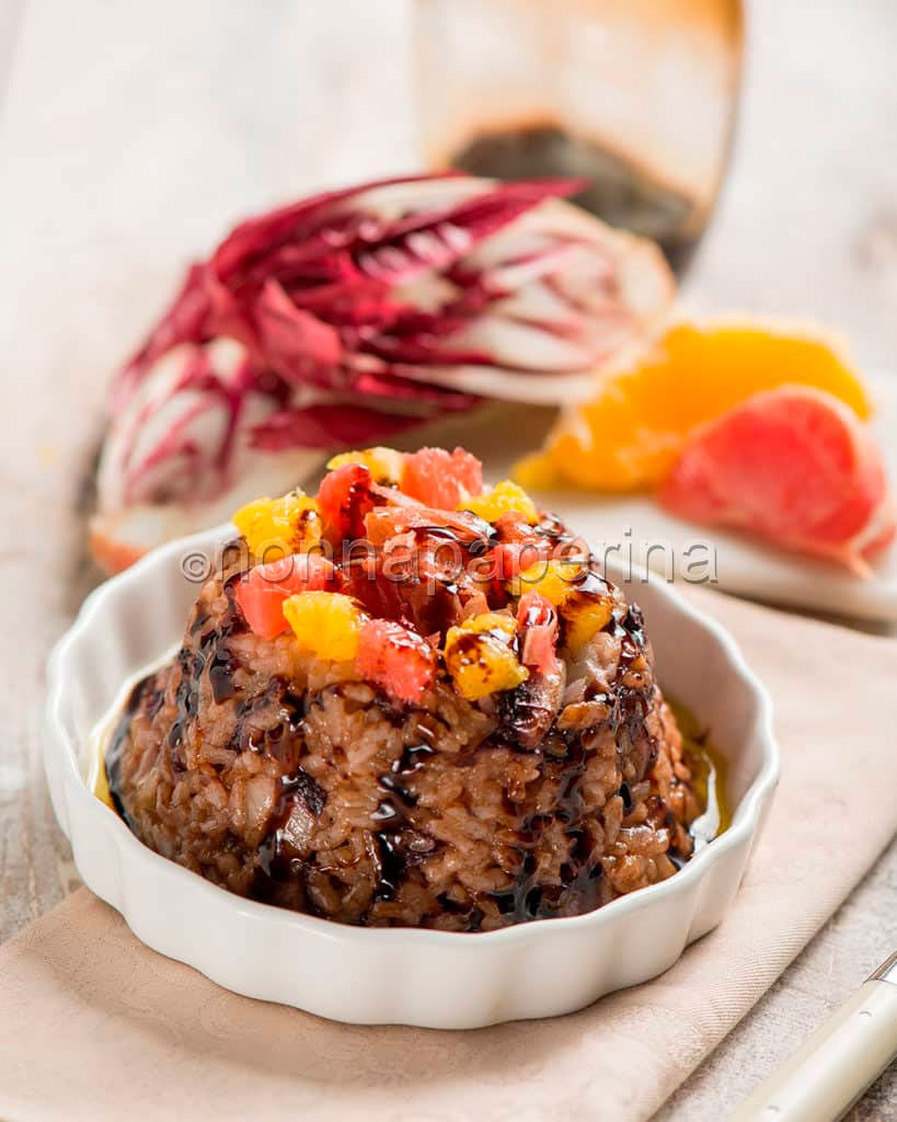 Sformatino di riso e radicchio