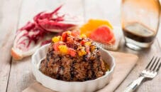 Sformatino di riso e radicchio profumato al balsamico