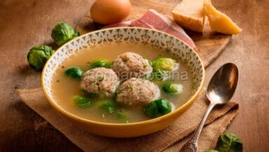 Canederli con cavoletti di Bruxelles