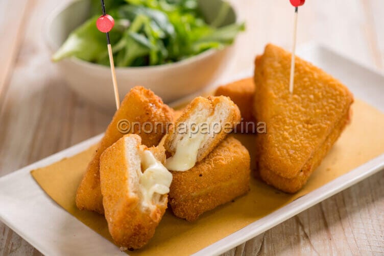 mozzarella in carrozza friggitrice ad aria 