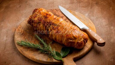 Faraona ripiena al forno