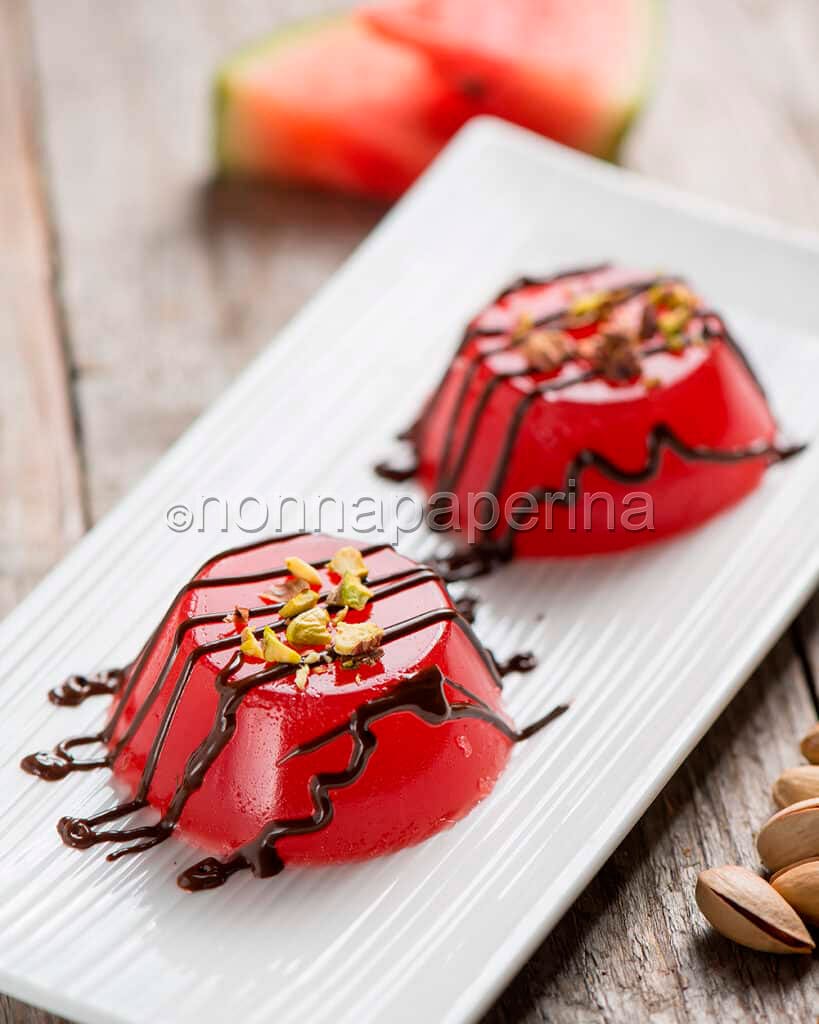 Gelo di melone con cioccolato
