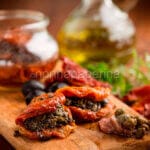 Stuffed dried tomatoes, a tasty, ever-ready appetiser Stuffed dried tomatoes, a tasty, ever-ready appetiser