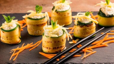 Involtini di zucchine e tonno