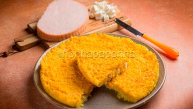 Sformato di riso con mozzarella