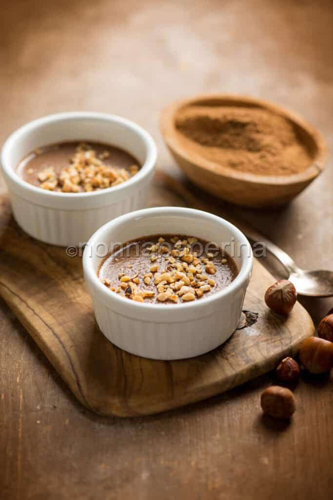 Budino con farina di carrub Budino con farina di carrub