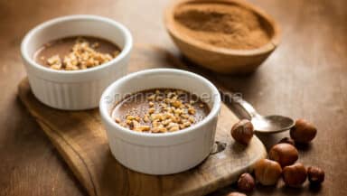 Budino con farina di carrube