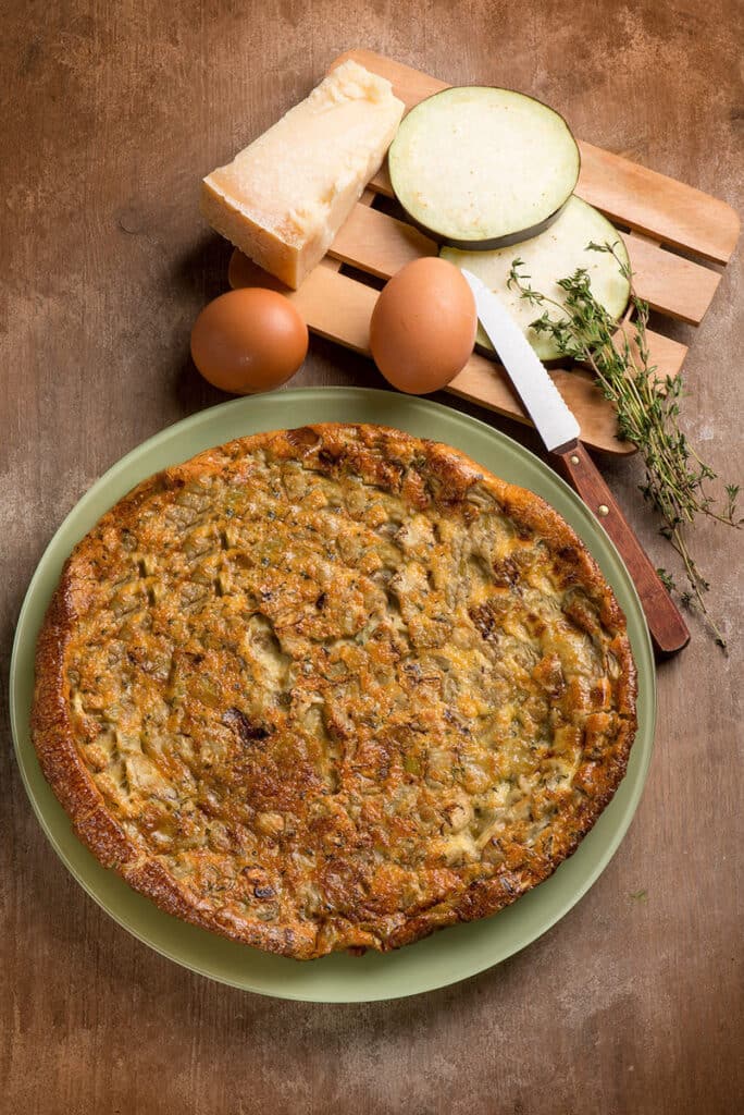 Frittata al forno con le melanzane Frittata al forno con le melanzane