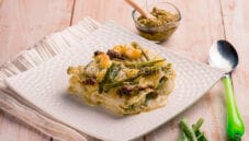 Lasagne alla genovese con pesto, patate e fagiolini