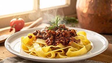 pappardelle al ragu di cinghiale
