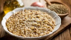 Risotto con lenticchie, nutrimento e gusto