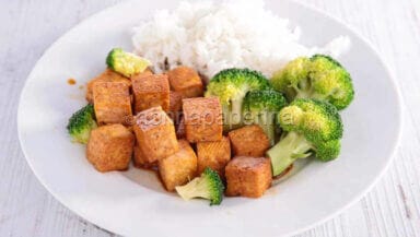 tofu di canapa al forno