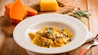 Tortelli di zucca al burro fuso
