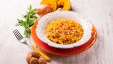 risotto con la zucca e amaretti