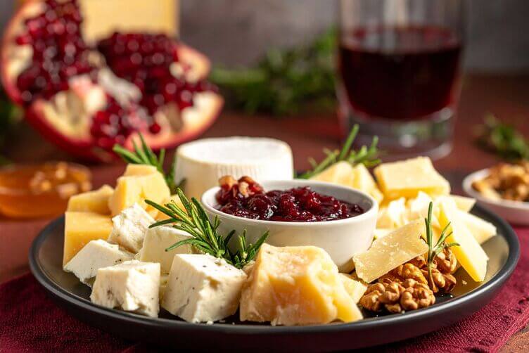 confettura di melagrana con fomaggi confettura di melagrana con fomaggi