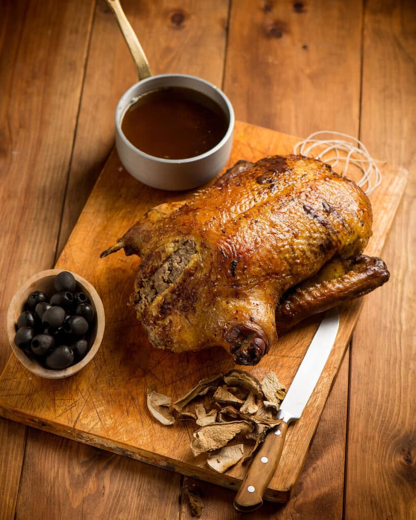 Anatra ripiena al forno