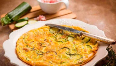 Frittata zucchine e pancetta