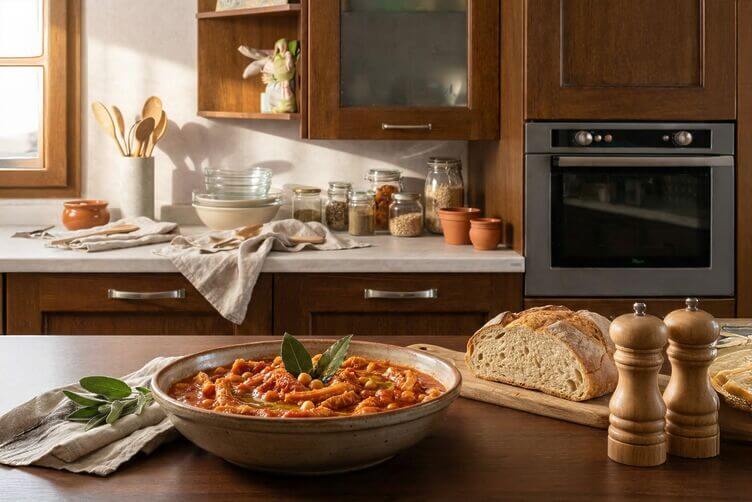 trippa al pomodoro con ceci