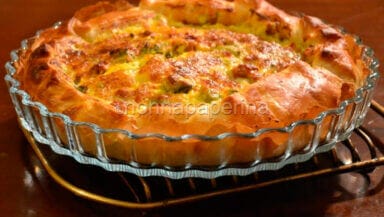 Crostata salsiccia e cavolo romanesco