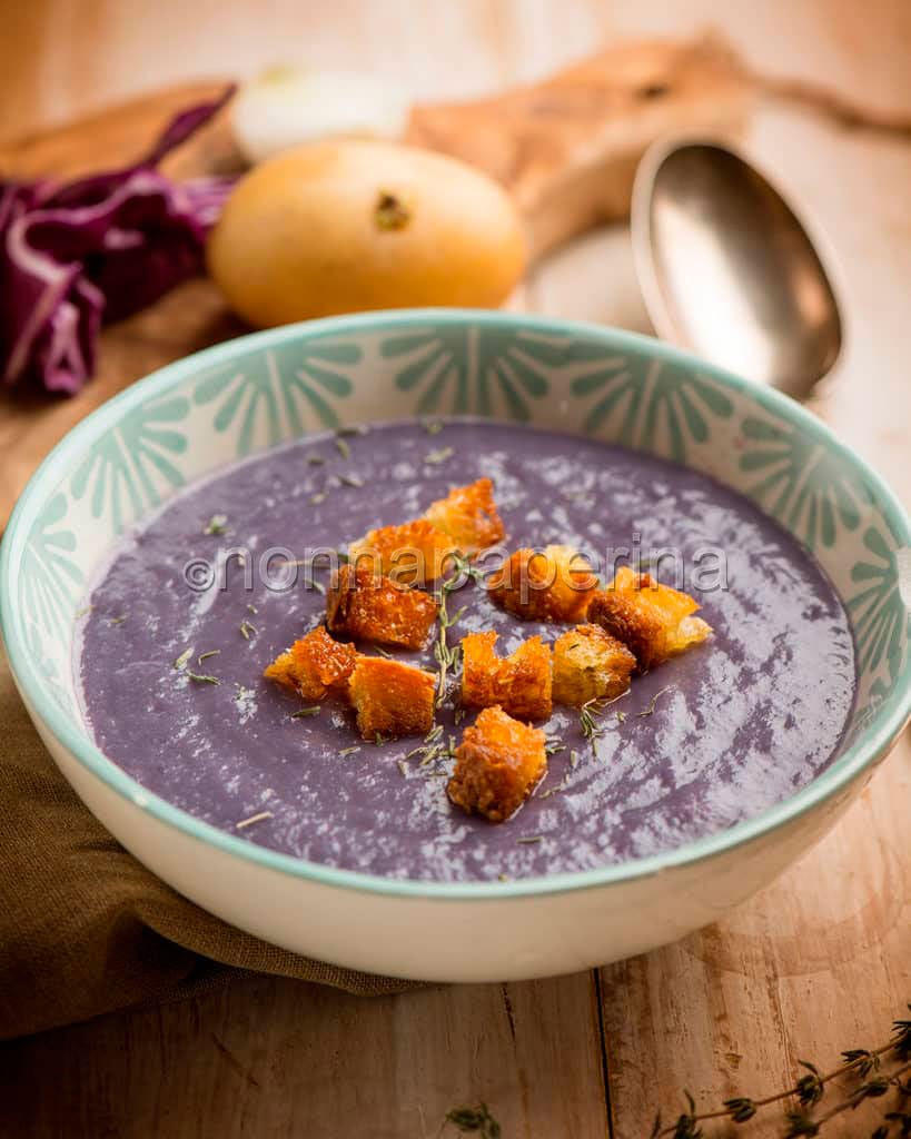 crema di cavolo rosso