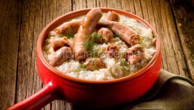 risotto con salsiccia