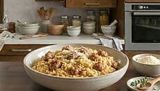 risotto con salsiccia