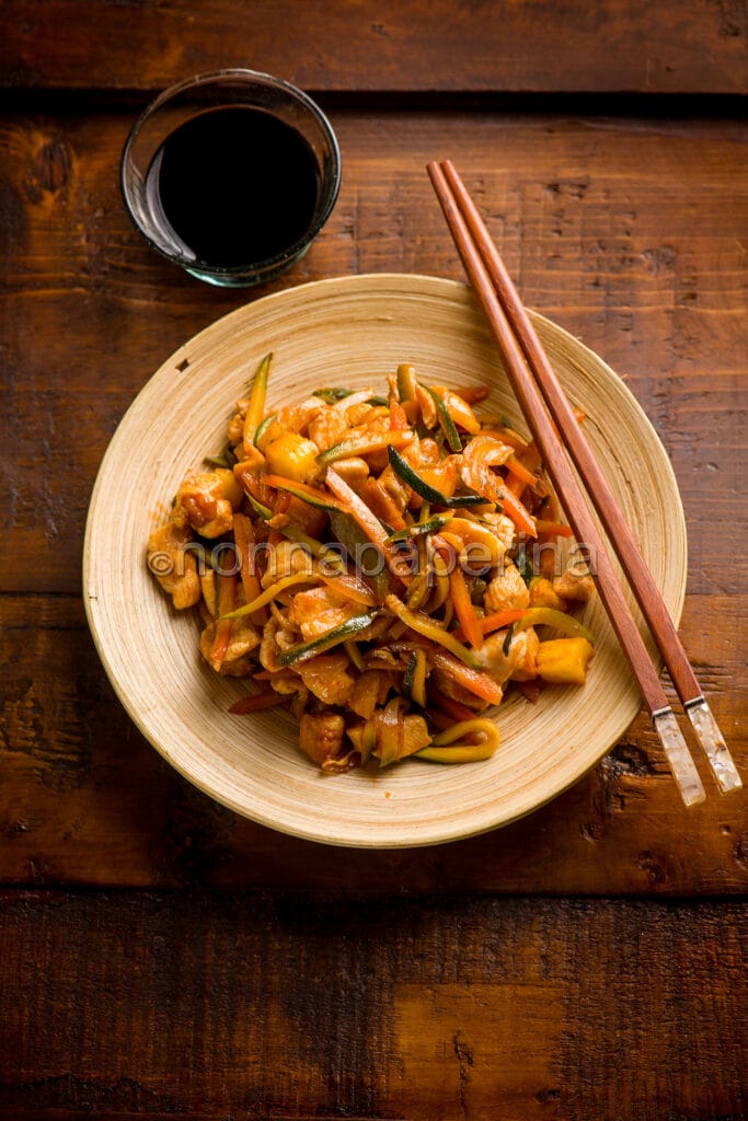 Petto di pollo in agrodolce