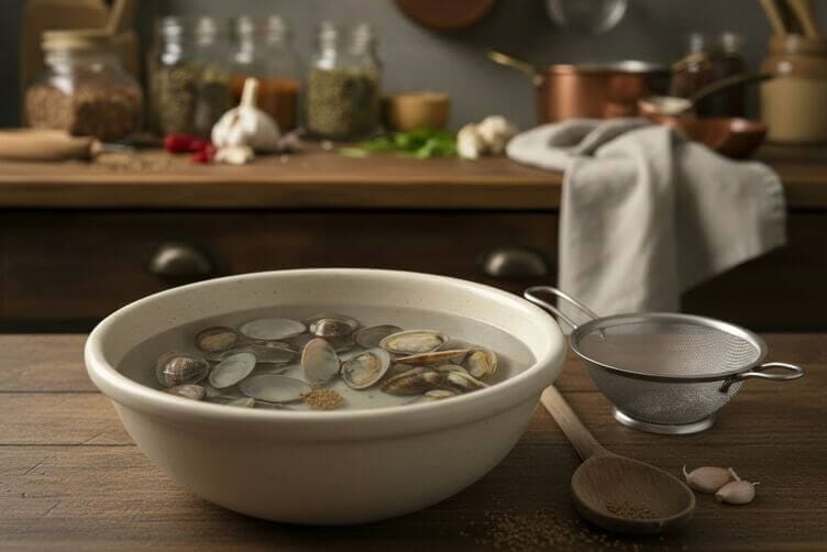 pulizia e spurgo vongole